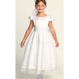 Sweet Pea & Lilli Formal Dress Girls 14X White New With Tags